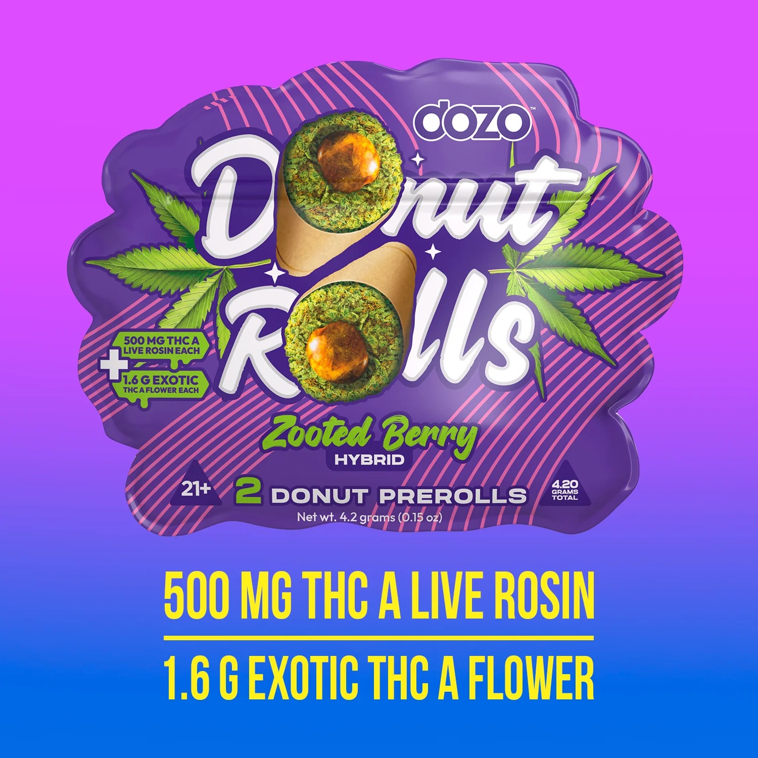 Dozo Donut Prerolls 4 20 g